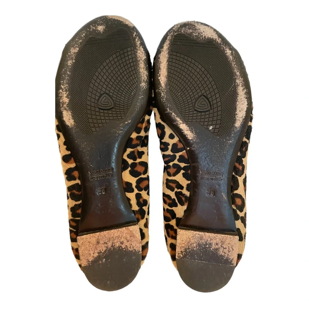ATTILIO GIUSTI LEOMBRUNI AGL Leopard Flats Size 38